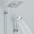 Rain Adjustable Shower Head 2.5 GPM GPM with Self-Cleaning