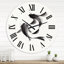 Horloge murale monochrome poisson rétro II
