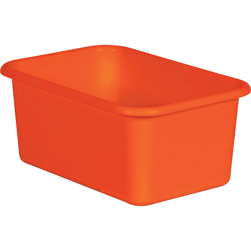Ensemble de bacs en plastique, Orange, H 7,75 po x l 11,38 po x P 5 po
