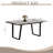 6 Dining Table, 66.73 In. Deep Package, Build, Gray 62.9 X 35.4 In., Exquisite Craftsmanship,