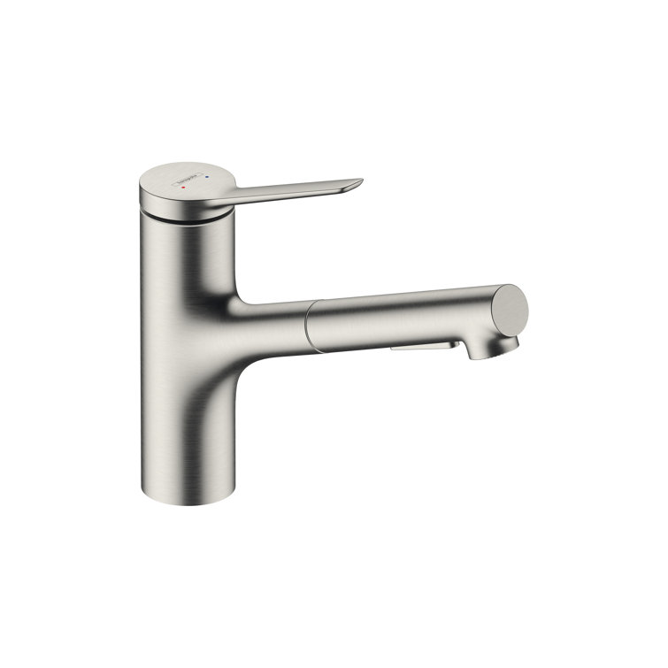 Hansgrohe 74810801 Zesis Kitchen Faucet 2-Spray, Pull-Out, 1.5 GPM in Steel Optic