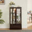 Vitrine lumineuse en verre avec tablettes réglables-1467737486-1470849020