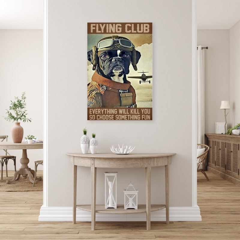 Flying Club sur toile, impression, H 36 po x l 24 po x P 1,25 po