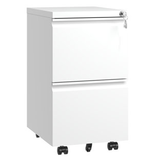 37.3cm Wide 2 -Drawer Mobile File Cabinet
