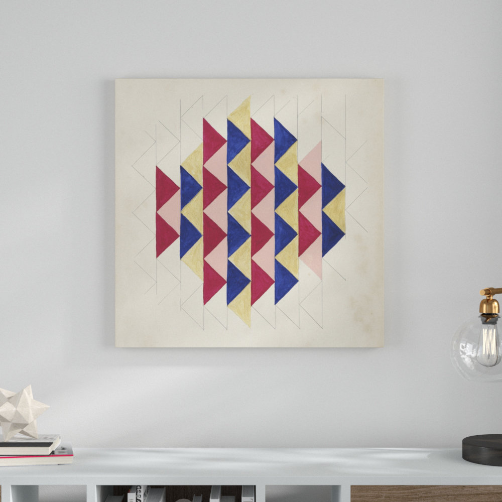 Geometric Pattern Play IV by Naomi McCavitt - Graphic Art Print on Canvas Mercury Row® Teen 