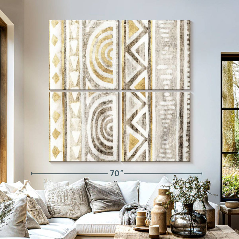 Ancient Treasure I, 57" H x 57" W