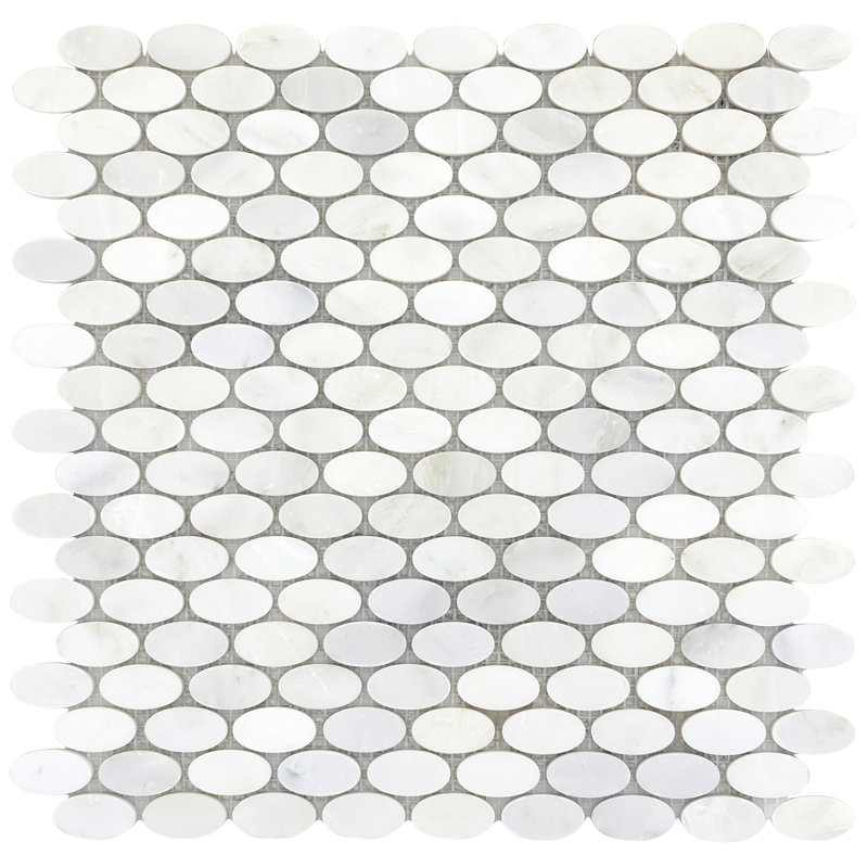 Marble Wf Winter Frost 12 in. x 12 in. Polished Marble Floor and Wall Tile (9.8 sq. ft./Case), Gray Bevel Gloss