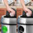 17 Gallon Stainless Steel Indoor Compost and Trash Station with Swivel Lid