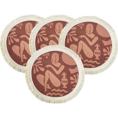 Polyester Abstract Round Placemat