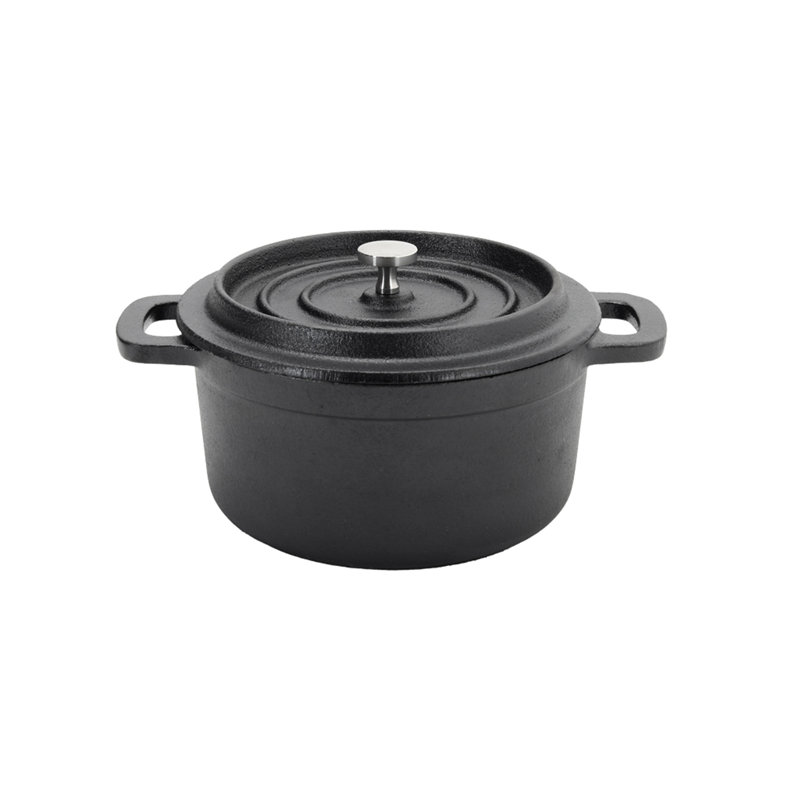1L Pre-Seasoned Cast Iron Dutch Oven with Lid