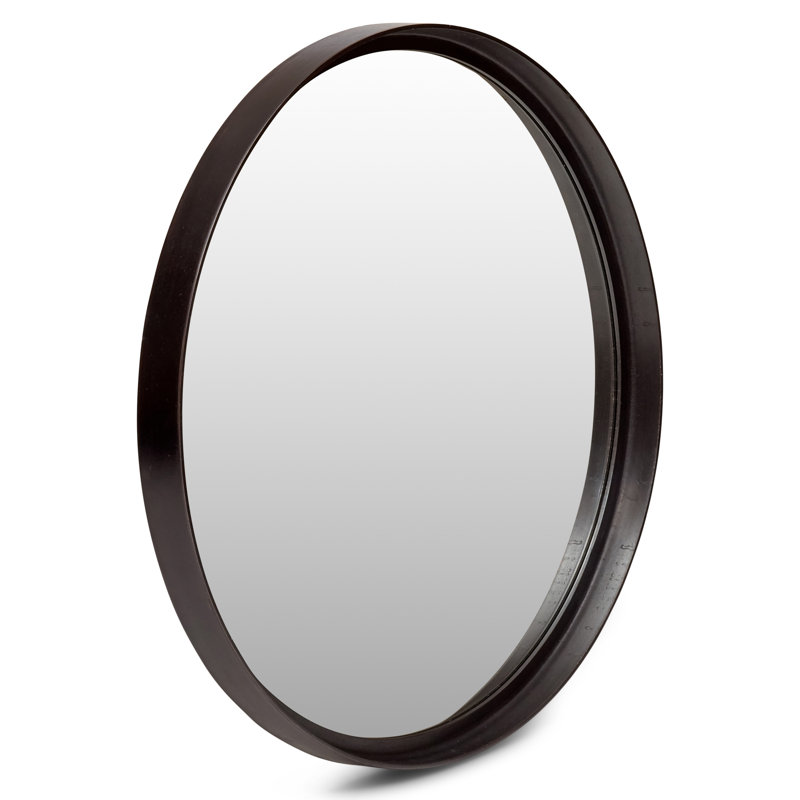 Samar Round Mirror, Antique Brass, 39" H x 39" W