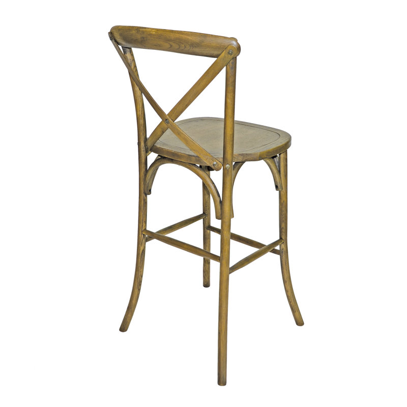 Lucca Solid Wood Counter Stool, Rustic