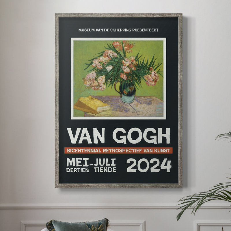 Van Gogh Exhibition Posters II Framed Print - Solid Wood