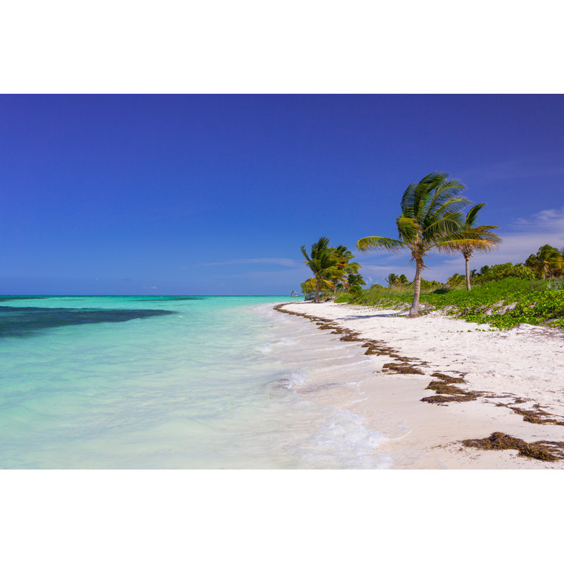 Caribbean Beach in Cuba - Photographie sur toile tendue, L 12 po x H 8 po