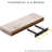 Sorbus 16" Long Floating Shelves with Invisible Mounting Set of 2 - Gray-1125589192