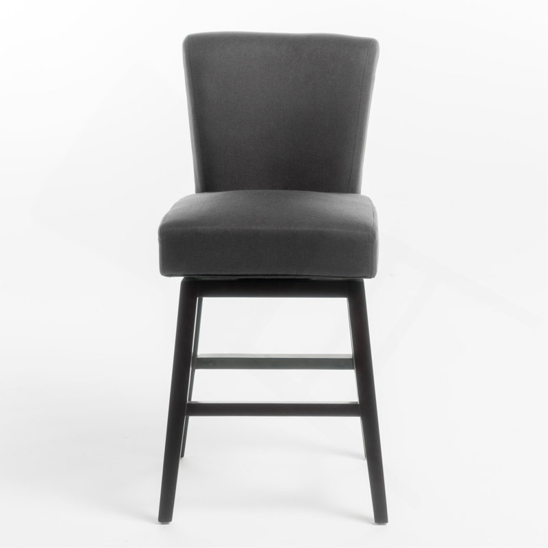 TABOURET PIVOTANT, Siège gris clair / structure grise
