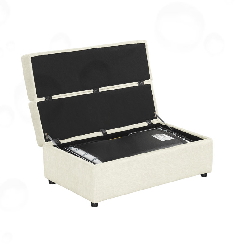 Lit simple convertible Begley, Blanc