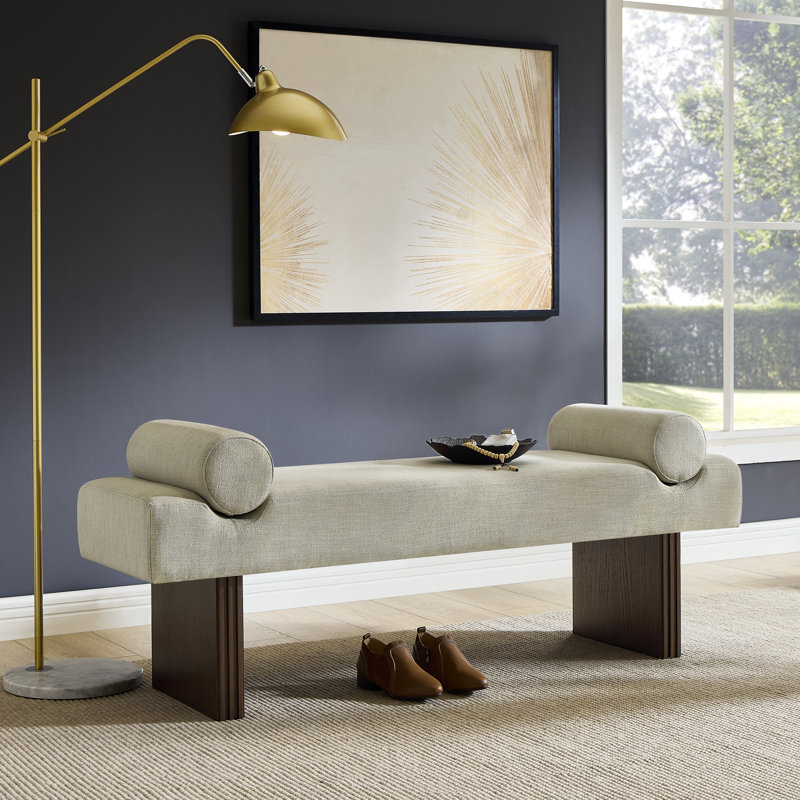  Banc rembourré Brooke, beige, Beige