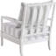 Chaise d'appoint 34 po avec rayures bleu marine et rayures blanches - ajoute un nouveau look