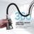 Kitchen Faucet 3-Mode Pull Down Sprayer Kitchen Sink Faucet-88509028