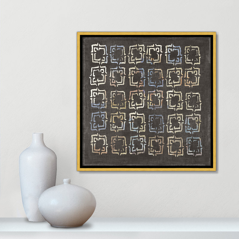«Golden Folklore II» par Aimee Wilson, H 17,5 po x l 17,5 po, Or