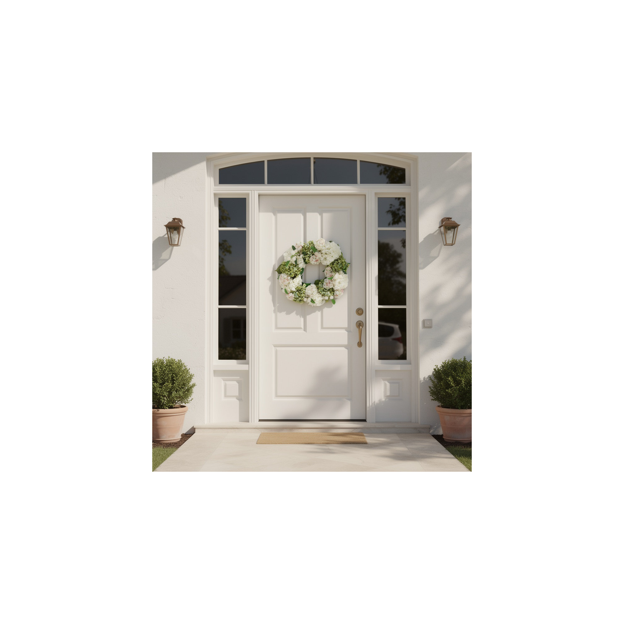 23" Hydrangea Spring Wreath