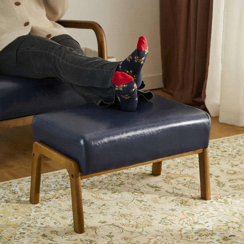 Tabouret d'appoint Landria, Bleu marine