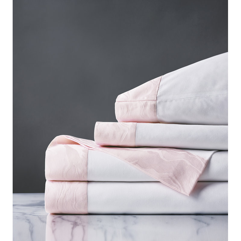 Ensemble de draps Stratus par Celerie Kemble, Pétale, Ensemble de draps pour grand lit avec 2 taies d'or