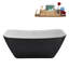 Baignoire autoportante 59 "avec drain interne Streamline-112235332