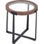 Tamberly Glass Top Frame End Table