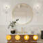 Luminaire pour meuble-lavabo en cristal d'inspiration rose - charme campagnard avec fabrication en fer, nickel-1099457406