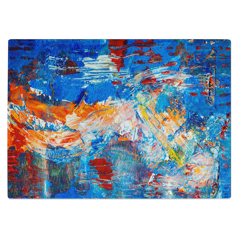 Tempered Glass Art Painting Vol.118 Chopping Board, 39 cm W x 28.5 cm L