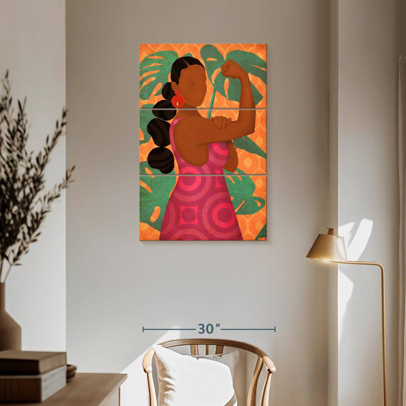 Leisha Boho Pin-Up Beauty, H 57 po x l 36 po