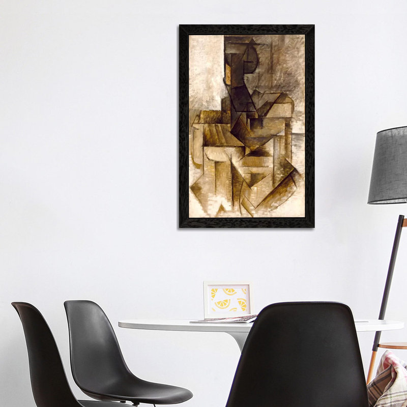 The Rower by Pablo Picasso - Painting on Canvas, Black Framed, 101.6 cm H x 66.04 cm W