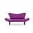 Modern 2-Seat Sofa Bed, Purple, 59.1 x 27.6 x 29.5 inches | 100% Metal Frame, Easy Clean Cotton-Lined Polyester Knit | Multi-Position Arms, 200 lbs Capacity | Perfect for Home, Hotel & Industrial Spaces-2045008033