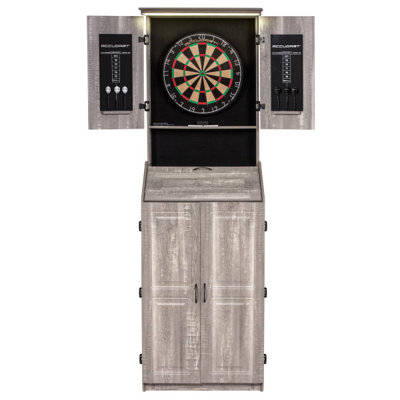 Accudart Standing LED Bristle Dartboard Cabinet Set