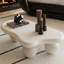 Table basse de 40 pouces en forme de nuage avec 3 pieds sphériques pour le salon-718729510-718729514