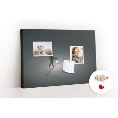 Wall Mounted bulletin board print wall art notice boards decorative corkboard Detective man