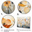Décoration murale orange et bleu avec sourdine botanique I - Botanicals abstraits-747117324-747117326