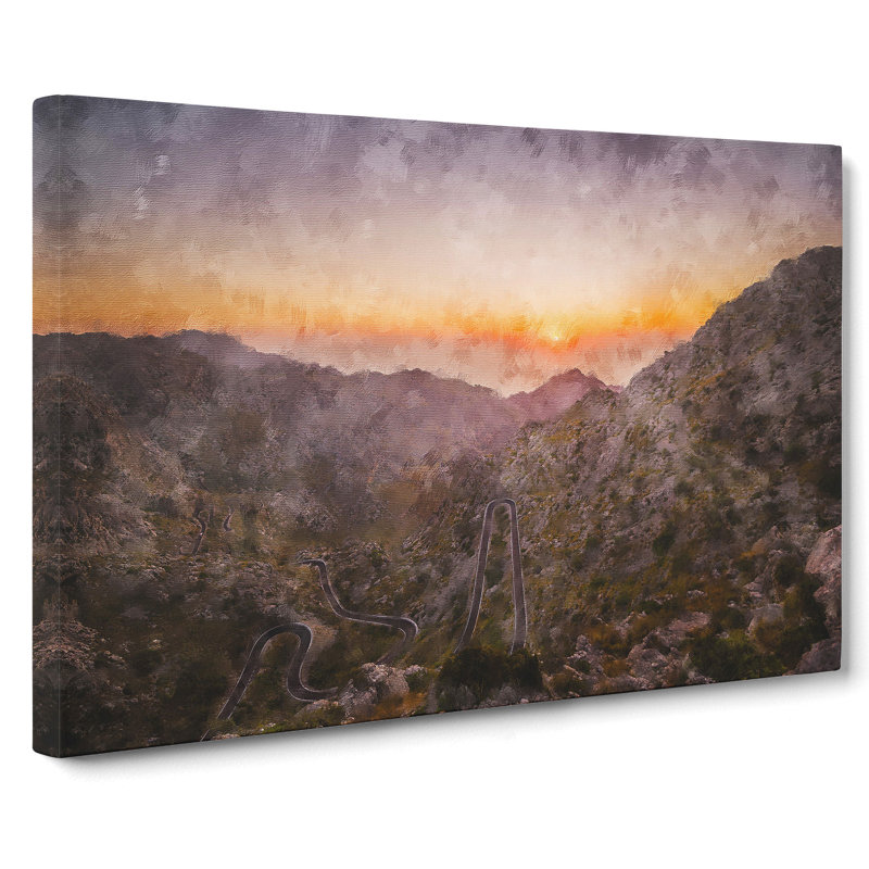 Road Through Mallorca - Wrapped Canvas, 50cm H x 76cm W x 3cm D