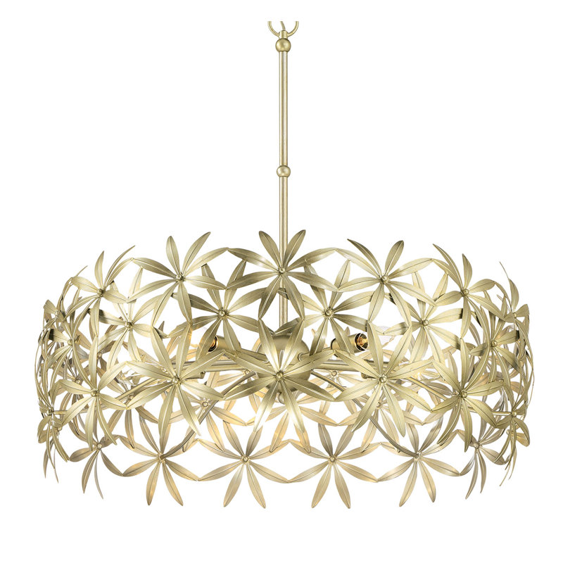 Luminaire suspendu tambour 5 lumières Kialey