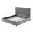 Modern Upholstered Platform Bed With Corduroy Wing Headboard-109801229-109801238