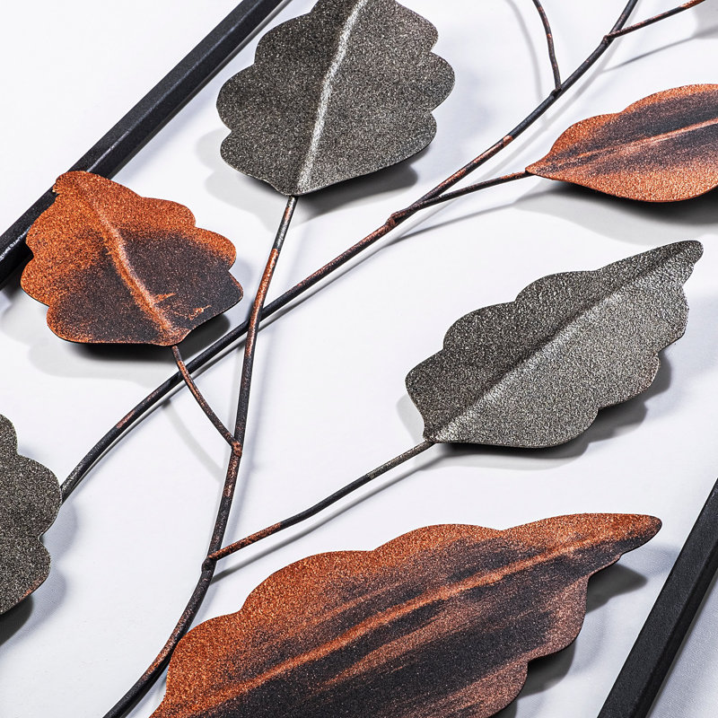 Handmade Decorative Metal Wall Accessory, 12.6 x 35.4 inches | 100% Metal, Thickness: 0.06 inches | Unique Hand-Painted Design, Perfect for Home Decor | Versatile Wall Hanging with Distinctive Color Variations