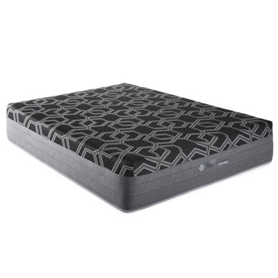 Matelas Ultra Twin XL de 35,5 cm (14 po) - Mousse avec gel de cuivre pour un sommeil réparateur et profond - Graphite pour une meilleure circulation de l'air