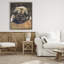 Cadre flottant Pug Soulful Portrait, conception de George Dyachenko-758347920-758347935