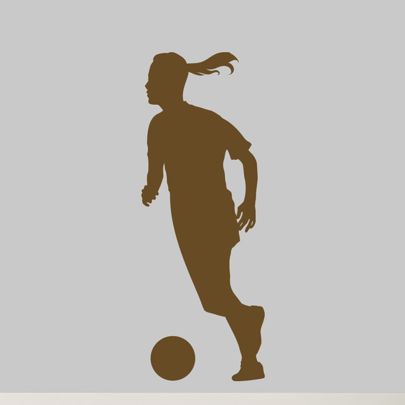 Adhésif mural soccer, Brun