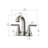 Ancona Arezzo Deck Mount Bathroom Faucet-46489978