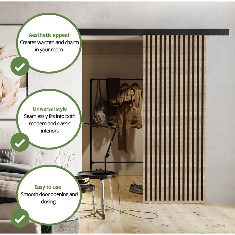 DOOR Belmo 1, 72cm x 205cm, Sonoma Oak