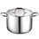 Cook N Home Classic 8 Quart Tri-Ply Clad Stockpot, Stainless Steel Stock Pot with Lid,  Cooking Pot for Pasta, Spaghetti, Large Soup Pot with Handle, Cookware for Canning, Boiling, Simmer, Oven Safe