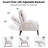 Jonilda Upholstered Accent Chair and Ottoman with  Adjustable Backrest-95031057